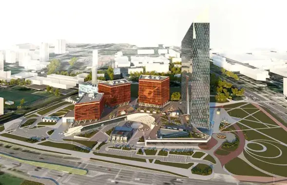 Новыя рэндары комплексу "Газпрам цэнтр"
