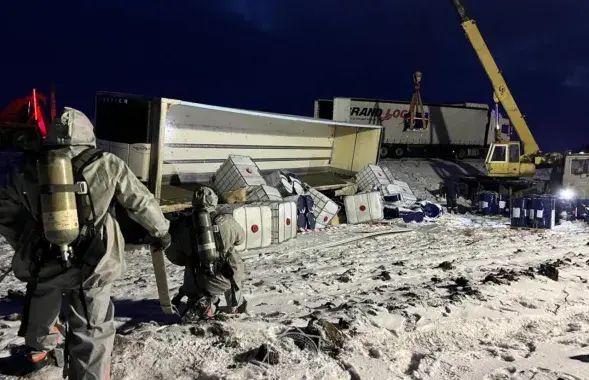 ДТЗ з беларускай фурай у Казахстане
