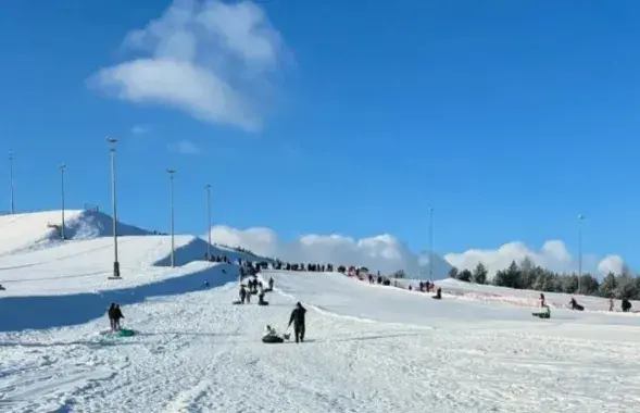 Оборудованная тюбинговая трасса в Коробчицах
