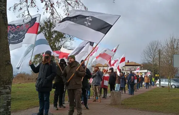 Удзельнікі маршу Каліноўскага на Беласточчыне
