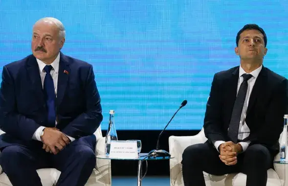 Аляксандр Лукашэнка і Уладзімір Зяленскі
