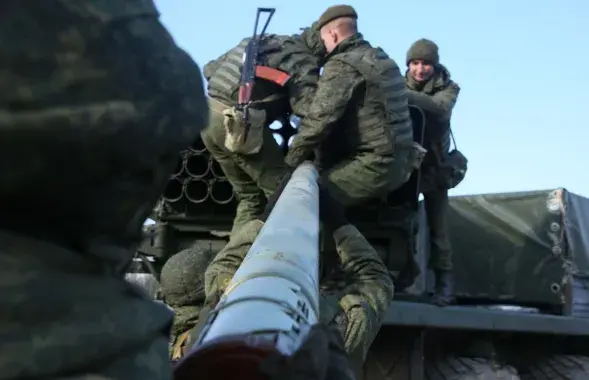 Беларускія вайскоўцы на трэніроўцы
