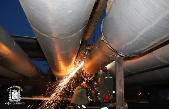 Устранение аварии в Мозыре
