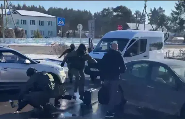 Затрыманне ўкраінца
