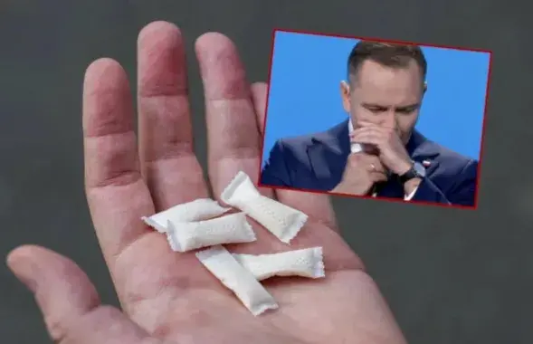 Караль Наўроцкі выкарыстоўвае нікацінавыя паўчы
