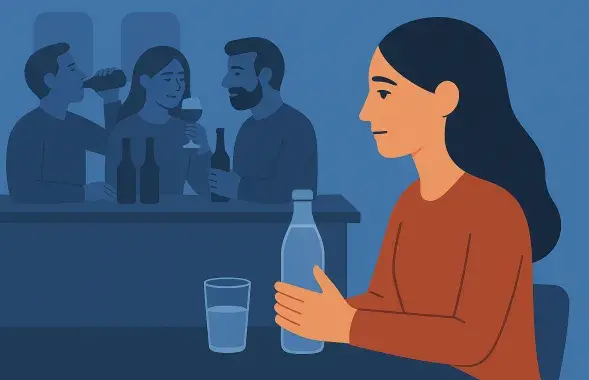 "І перыядычна з таго моманту я пачала — ненавіджу гэтую фразу — прыкладацца да бутэлькі"
