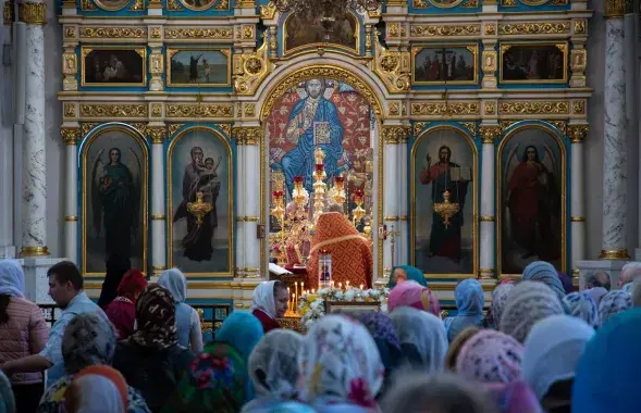 В православной церкви
