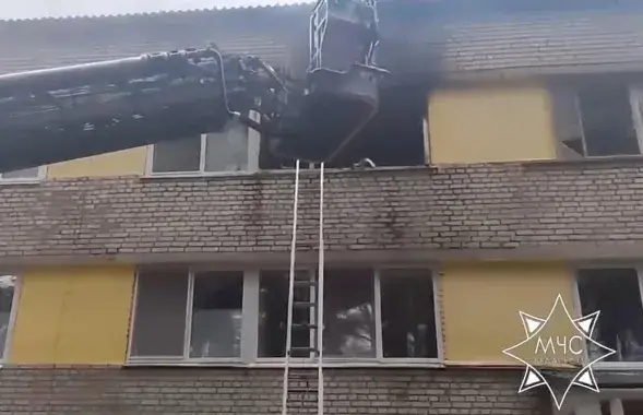 Пажар дзіцячага летніка пад Маладзечнам
