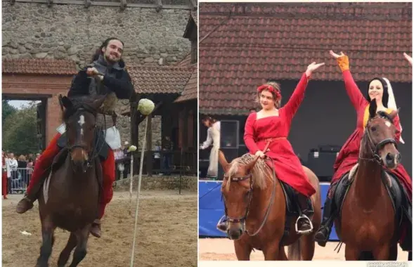 Выступления всадников в Лиде
