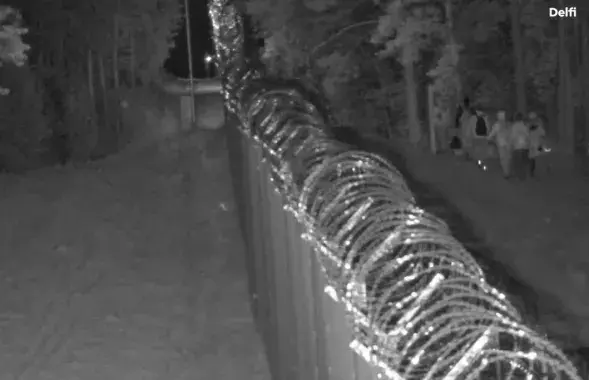 Мигранты на белорусско-литовской границе
