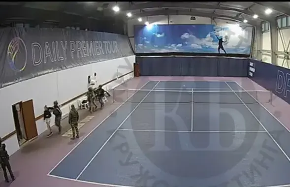 Задержание на теннисном матче в Минске
