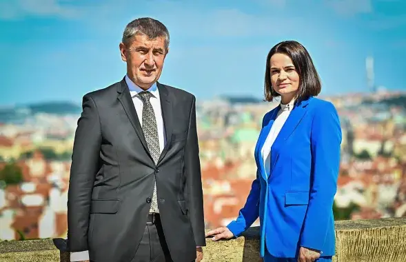 Андрей Бабиш и Светлана Тихановская
