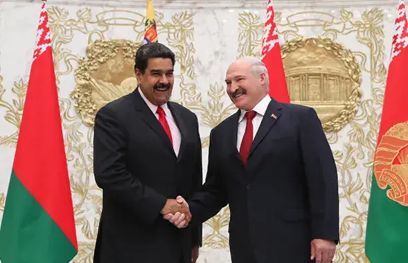 Нікалас Мадура і Аляксандр Лукашэнка
