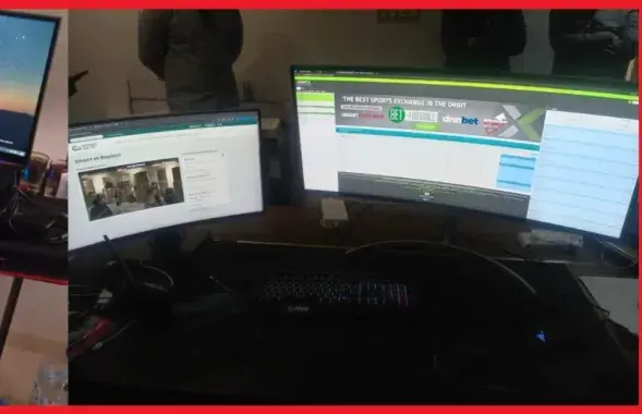 Камп'ютары, канфіскаваныя падчас ператрусу
