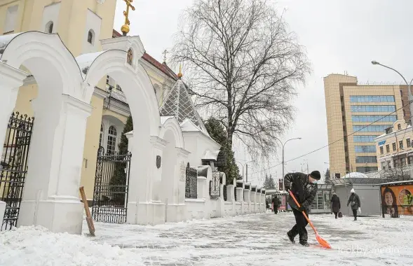 Зімае надвор’е ў Мінску
