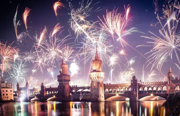 Новогодний фейерверк в Берлине
