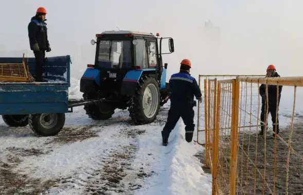 Рамонтныя работы на цепламагістралі

