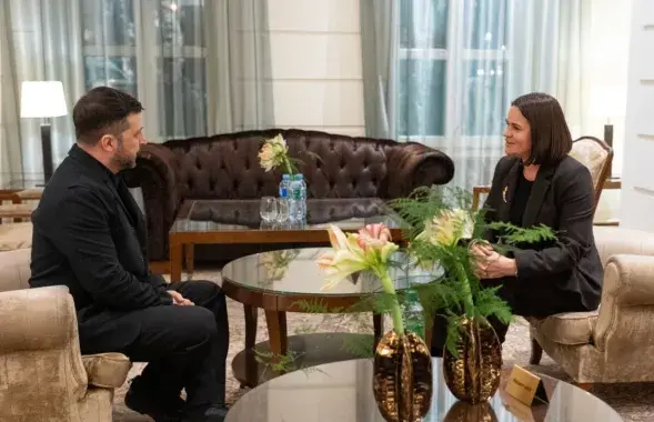 Владимир Зеленский и Светлана Тихановская
