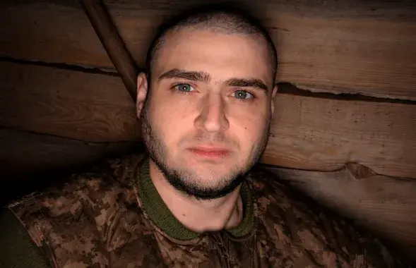 Аляксандр Катовіч падчас прахаджэння вайсковага навучання
