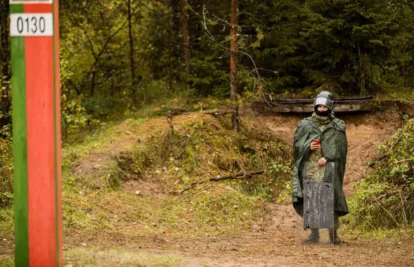 На белорусско-литовской границе
