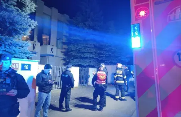 "Рускі дом" у Празе пасля інцыдэнту
