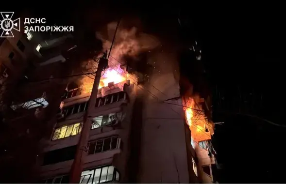 Запарожжа пасля расійскай атакі
