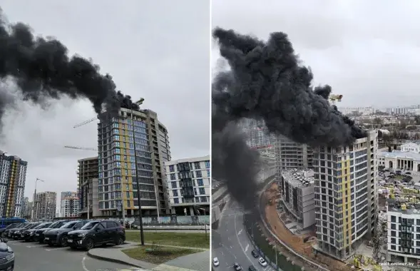Пажар у "Мінск‑Міры"
