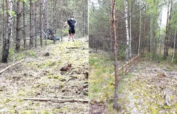 Паляк, які спрабаваў трапіць з Літвы ў Беларусь

