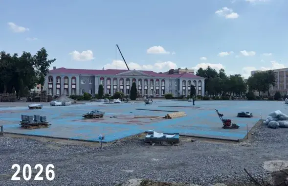Площадь Ленина в Калинковичах
