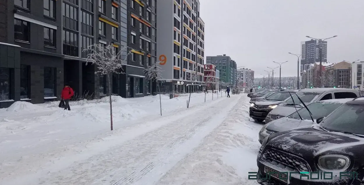 Снег в Минске / Еврорадио

