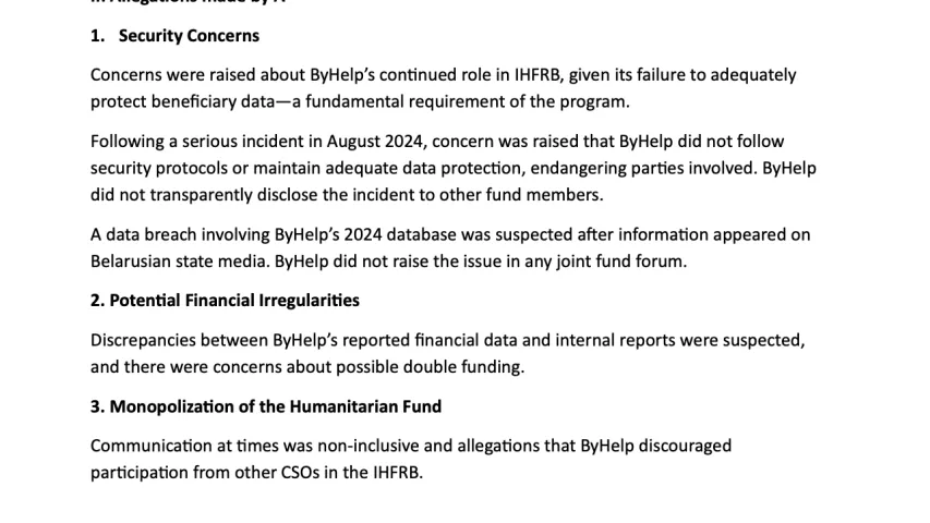 ByHelp Лявончыка выходзіць з гуманітарнага фонду дапамогі ахвярам рэпрэсій 