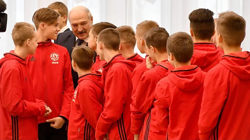 Лукашэнка і Кубак свету па футболе FIFA (фотафакт)