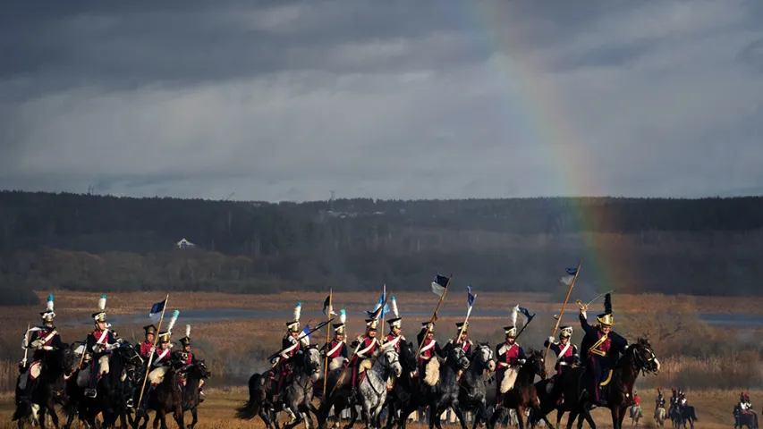 Пад Барысавам рэканструявалі бітву 1812 года (фота)