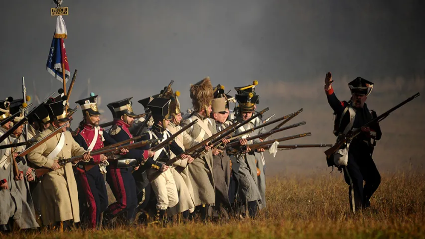 Пад Барысавам рэканструявалі бітву 1812 года (фота)