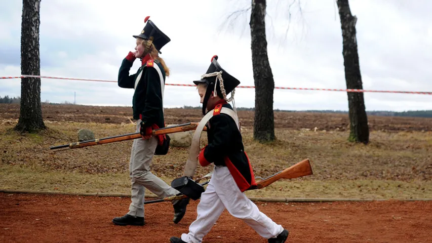 Пад Барысавам рэканструявалі бітву 1812 года (фота)