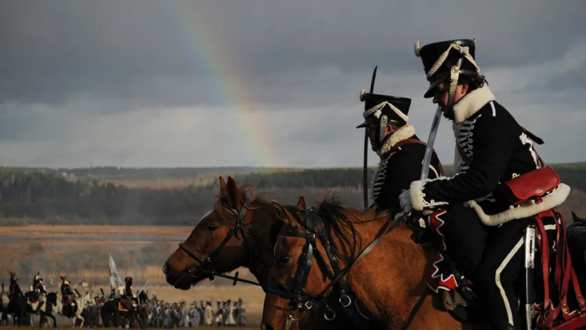 Пад Барысавам рэканструявалі бітву 1812 года (фота)