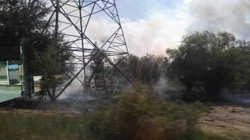 Маштабны пажар у Чарнобыльскай зоне каля "радыяцыйнага лесу" (фота)
