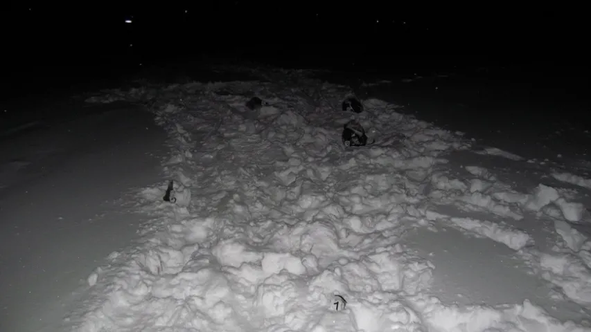 Падрабязнасці здарэння са снегаходам, у якім загінулі двое мужчын