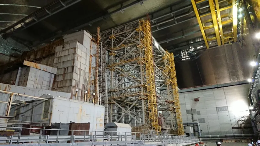 Новая арка над чацвёртым рэактарам Чарнобыльскай АЭС разлічана на 100 гадоў