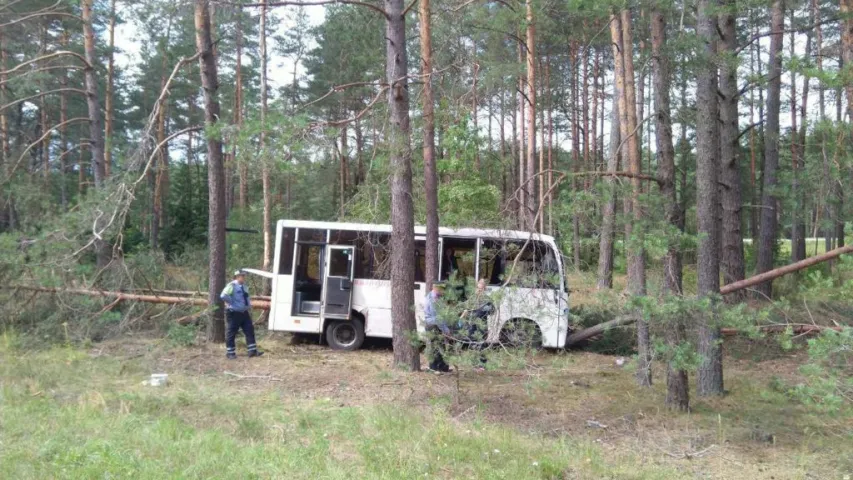 ДТП под Воложином: водитель рейсового автобуса умер за рулём, трое пострадавших