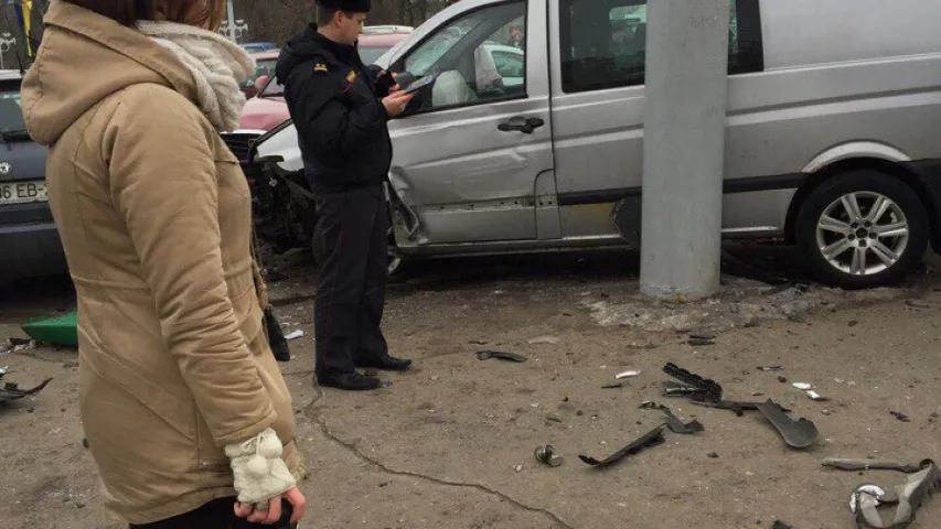 У Віцебску мікрааўтобус збіў чатырох пешаходаў (фота)