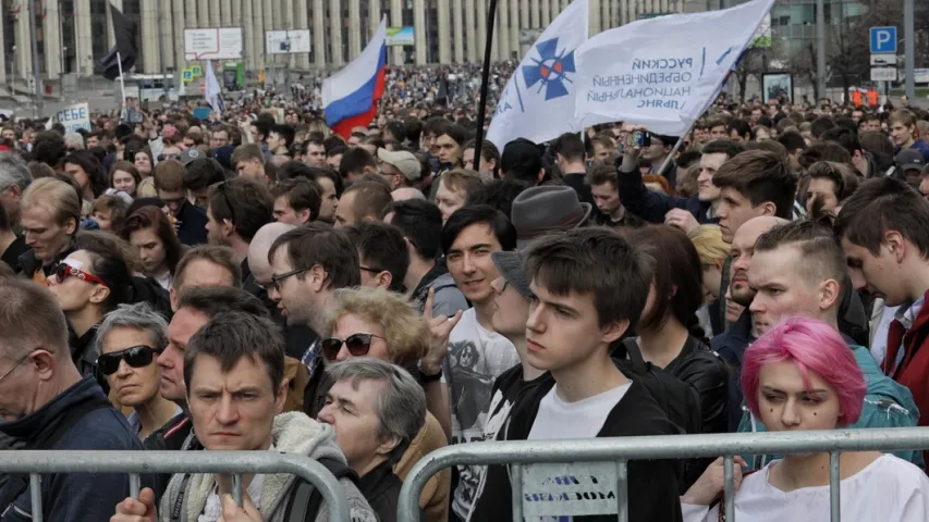 У Маскве 12 тысяч чалавек пратэставалі супраць блакіроўкі Telegram (фота)