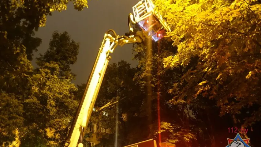 Наступствы непагадзі ў Мінску: упалі 25 дрэваў, пашкоджаны 17 машын. Фота, відэа