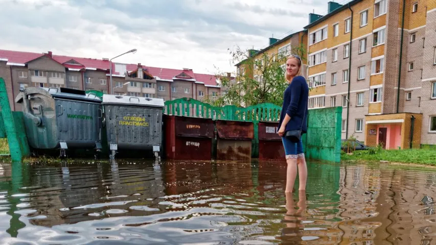  Фотафакт: Па Дзяржынску прайшлася навальніца з ураганам