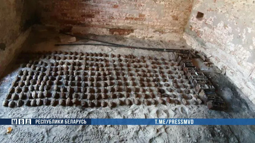 У Брэсцкай крэпасці знайшлі больш за 270 гранат