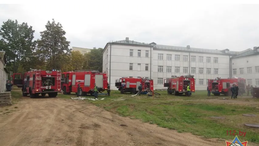 Раніцай у адным з мінскіх каледжаў адбыўся пажар (фота)