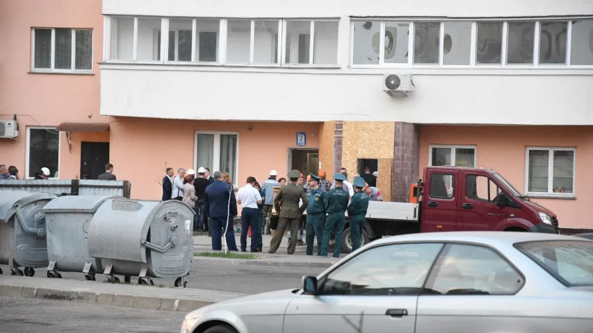 У эвакуяваны ў Мінску дом дазволілі вярнуцца жыхарам