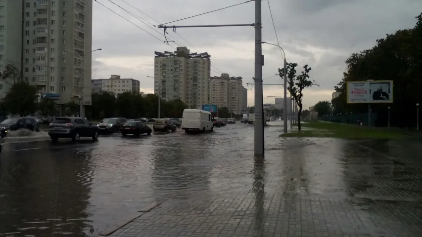 Минск подтопленный: город после ливня