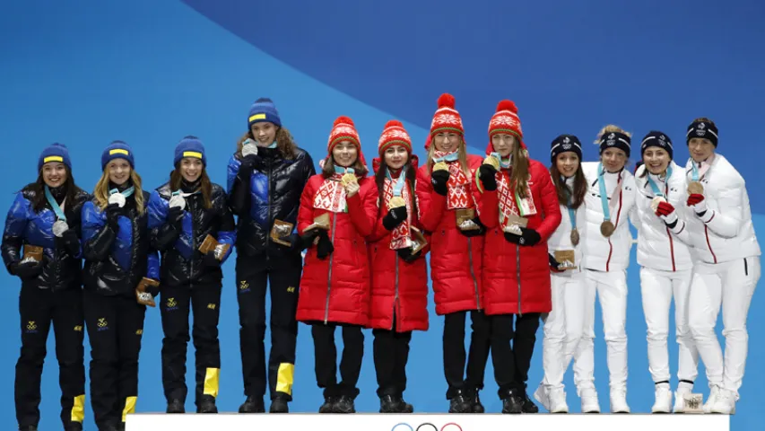 Беларускія біятланісткі атрымалі залатыя медалі Алімпіяды-2018