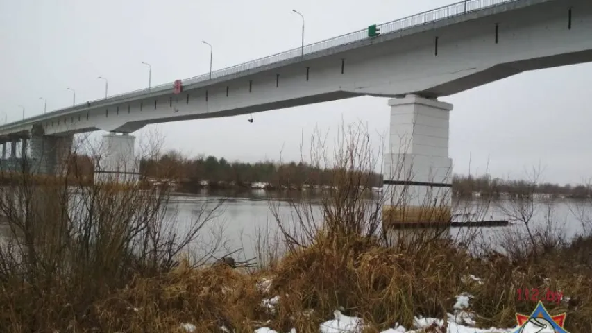 Трэснуў мост праз Прыпяць у Жыткавіцкім раёне
